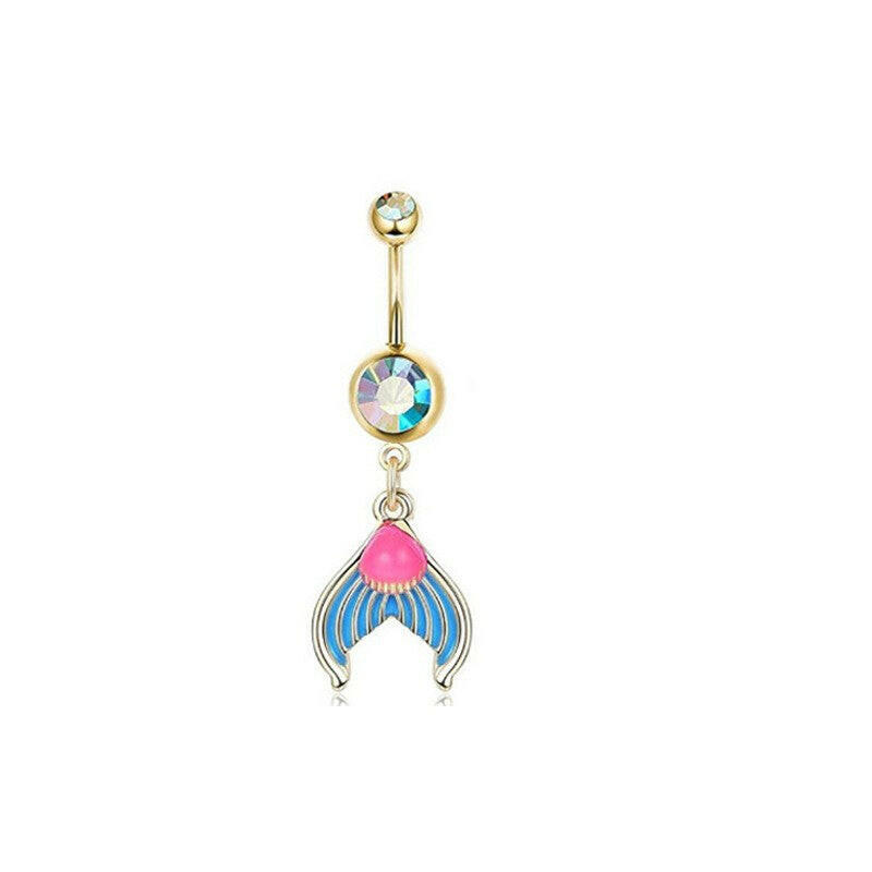 Creative Bat & Bee Navel Ring – Women's Body Piercing Jewelry.