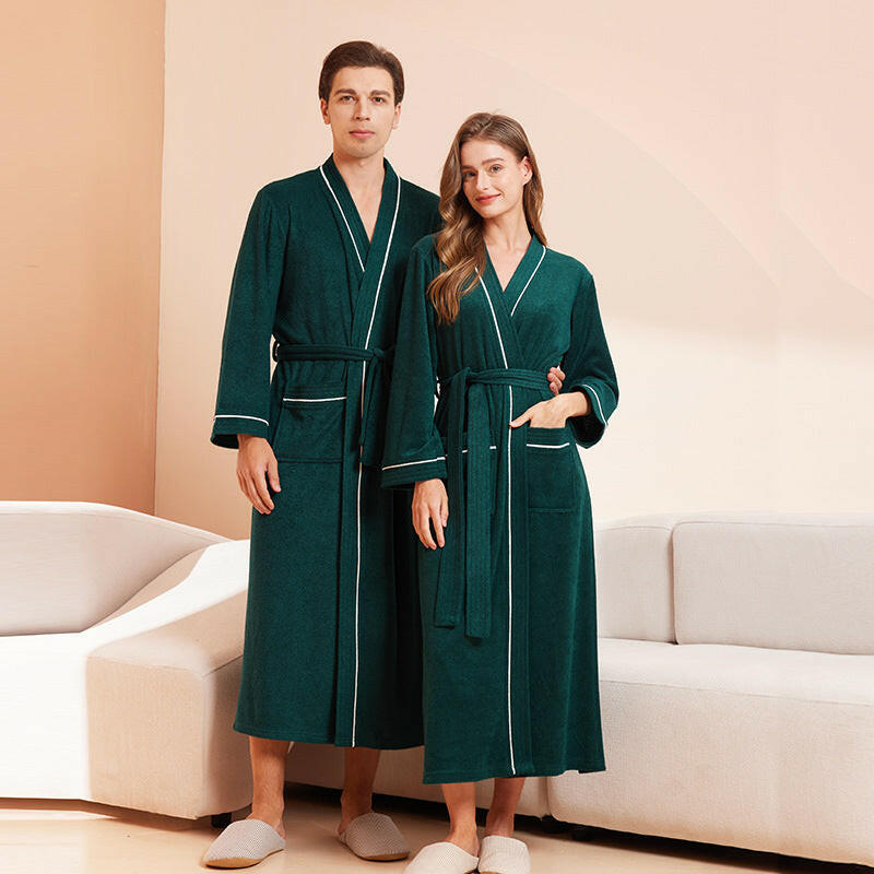 Men's and Women's Towel Fabric Bathrobe.