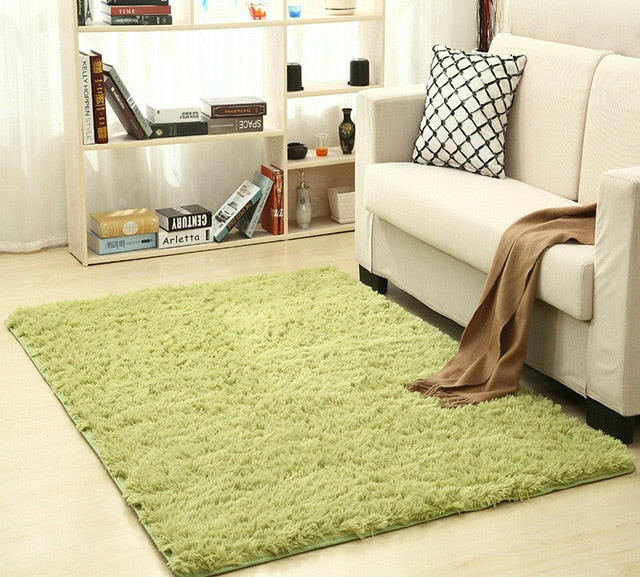 Super Soft Silk Wool Rug Indoor Modern Shag Area Rug Silky Rugs Bedroom Floor Mat Baby Nursery Rug Children Carpet.