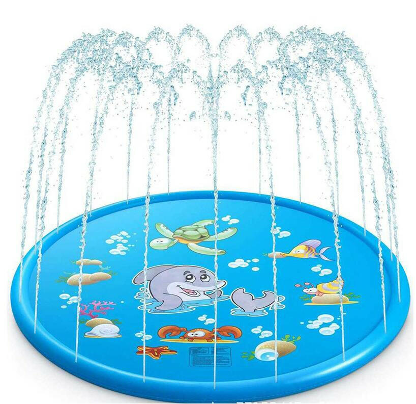 170 CM Summer Children's Baby Play Water Mat Games Beach Pad Lawn Inflatable Spray Water Cushion Toys Outdoor Tub Swiming Pool.