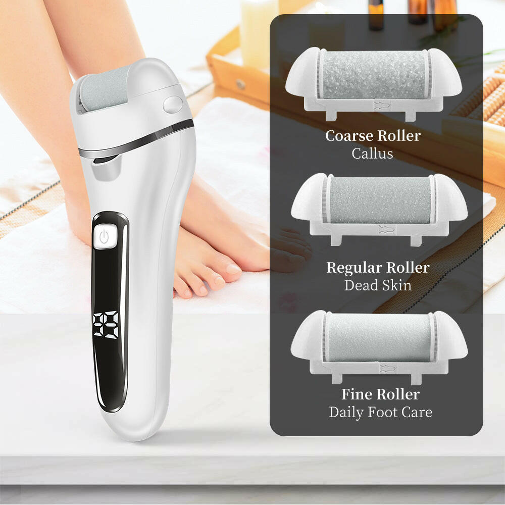 Electric Foot Grinder – Rechargeable Automatic Callus Remover & Pedicure Tool.