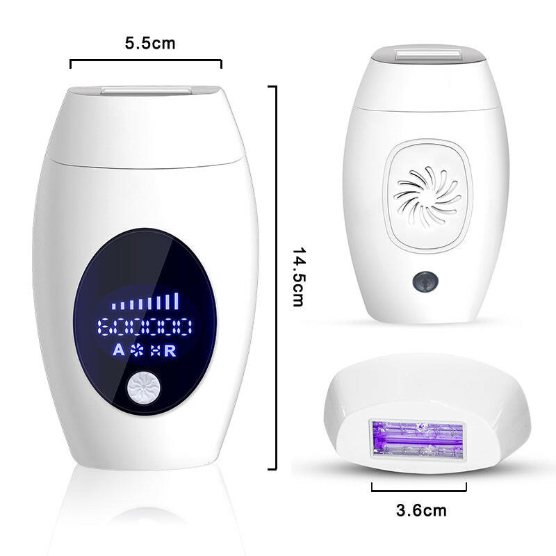 600000 Flashes IPL Laser Epilator  Permanent Hair Removal Device LED Whole Body Laser Hair Remover Machine.