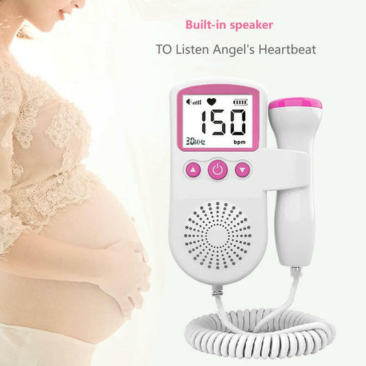 Handheld Fetal Heart Monitor – Home Fetal Sound & Heart Rate Auscultation Device.