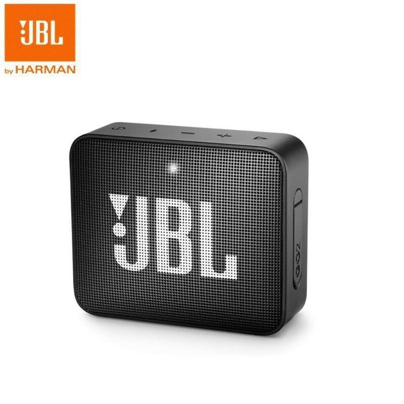 JBL Go 2 Mini Portable Wireless IPX7 Waterproof Bluetooth Speaker with Subwoofer Bass Effect.