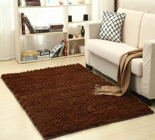 Super Soft Silk Wool Rug Indoor Modern Shag Area Rug Silky Rugs Bedroom Floor Mat Baby Nursery Rug Children Carpet.