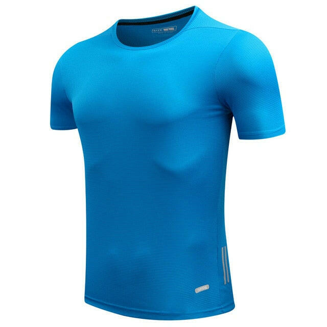 Men’s Quick-Dry Running T-Shirt – Slim Fit Athletic Sports Tee.