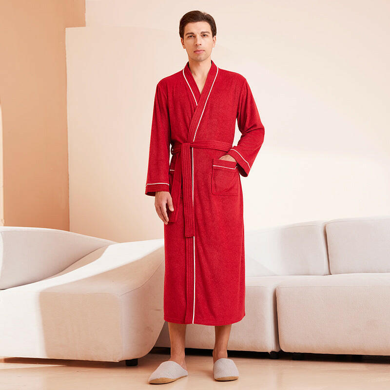 Men's and Women's Towel Fabric Bathrobe.