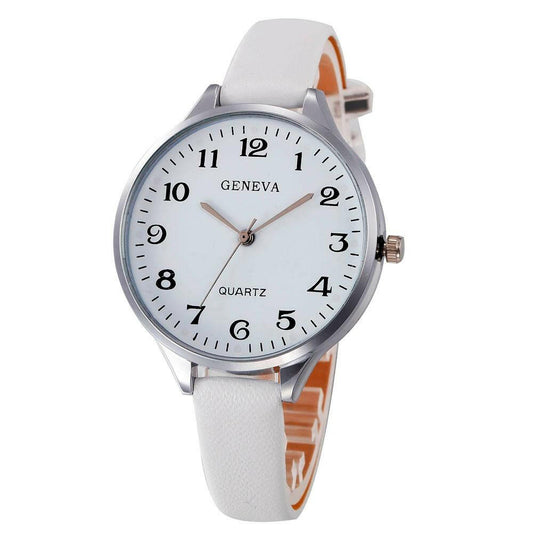 Women’s Bracelet Faux Leather Wrist Watch.