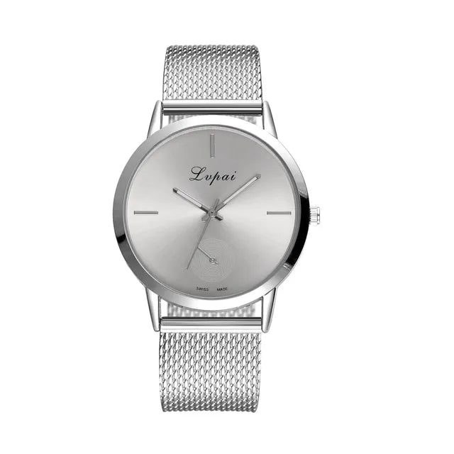 Women’s Casual Quartz Stainless Steel Watch.